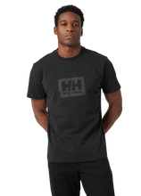 Load image into Gallery viewer, Helly Hansen Men&#39;s Short Sleeve Box Tee (Black)
