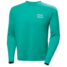 Load image into Gallery viewer, Helly Hansen Men's Skog Graphic UPF40 Long Sleeve Tee (Dark Mint)
