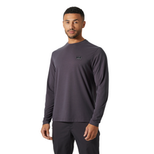 Load image into Gallery viewer, Helly Hansen Men&#39;s Skog Graphic UPF40 Long Sleeve Tee (Smoked Purple)
