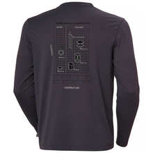 Load image into Gallery viewer, Helly Hansen Men&#39;s Skog Graphic UPF40 Long Sleeve Tee (Smoked Purple)
