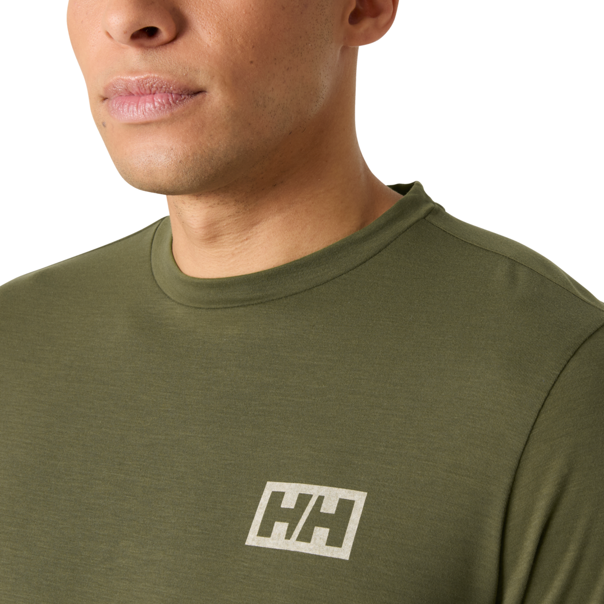 Helly Hansen Men's Skog Graphic UPF40+ Long Sleeve Tee (Utility Green)