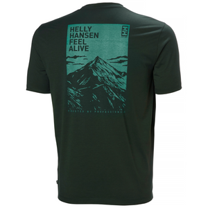 Helly Hansen Men's Skog Recycled Graphic Short Sleeve T-Shirt (Dark Jungle)