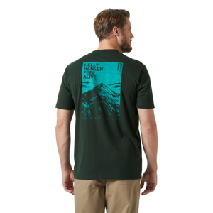 Helly Hansen Men's Skog Recycled Graphic Short Sleeve T-Shirt (Dark Jungle)