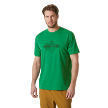 Load image into Gallery viewer, Helly Hansen Men&#39;s Skog Recycled Graphic T-Shirt (Evergreen)
