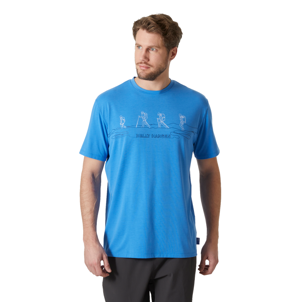 Helly Hansen Men's Skog Recycled Graphic T-Shirt (Ultra Blue)