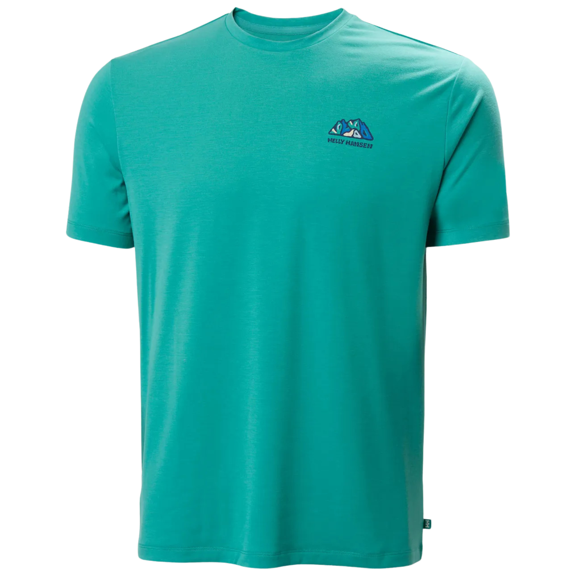 Helly Hansen Men's Skog UPF50 Recycled Graphic Short Sleeve Tee Dark Mint 472 63082