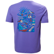 Load image into Gallery viewer, Helly Hansen Men's Skog UPF50 Recycled Graphic Short Sleeve Tee (Ultra Violet)
