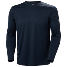 Load image into Gallery viewer, Helly Hansen Men&#39;s Tech Crew Neck Long Sleeve UPF50 Technical Top 2.0 (Navy)
