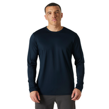 Load image into Gallery viewer, Helly Hansen Men&#39;s Tech Crew Neck Long Sleeve UPF50 Technical Top 2.0 (Navy)
