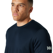 Load image into Gallery viewer, Helly Hansen Men&#39;s Tech Crew Neck Long Sleeve UPF50 Technical Top 2.0 (Navy)
