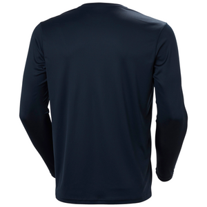 Helly Hansen Men's Tech Crew Neck Long Sleeve UPF50 Technical Top 2.0 (Navy)