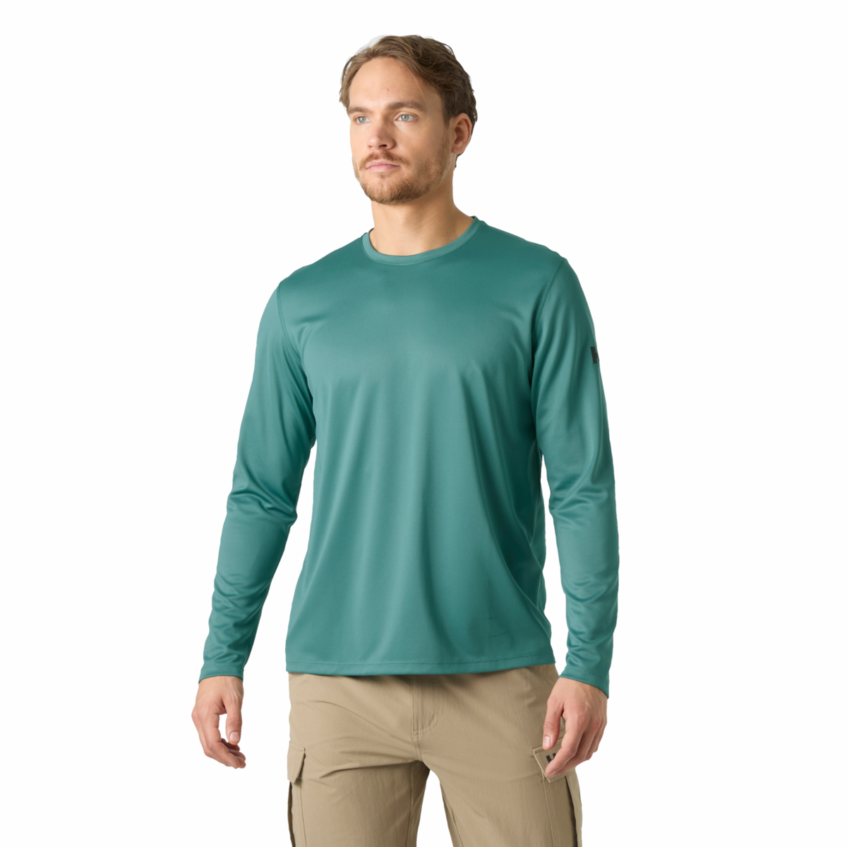 Helly Hansen Men's Tech Crew Neck Long Sleeve Technical Top 2.0 Opal Green 494 4958