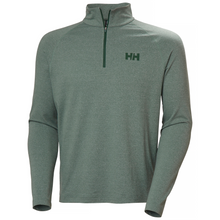 Load image into Gallery viewer, Helly Hansen Men&#39;s Tyri Knit Half Zip Fleece Top (Jungle Green Melange)
