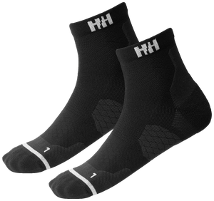 Helly Hansen Unisex Trail Socks - 2 Pair Pack (Black)