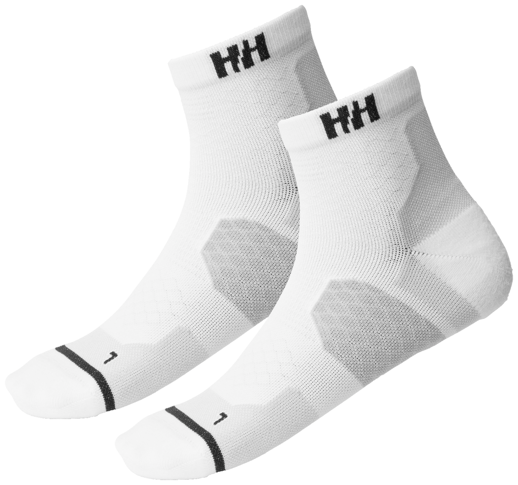 Helly Hansen Unisex Trail Socks - 2 Pair Pack (White)