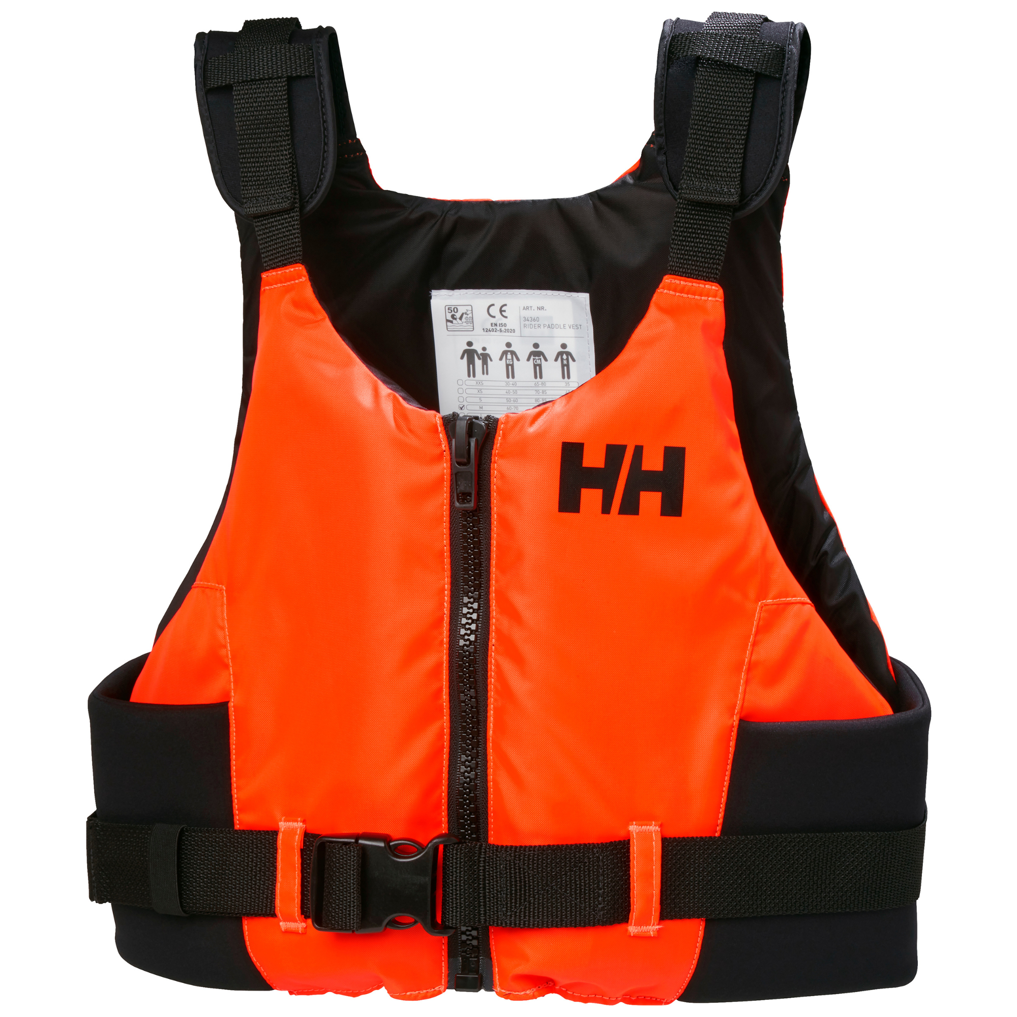 Helly Hansen Unisex Rider Paddle Vest 50N Buoyancy Aid (Fluor Orange)