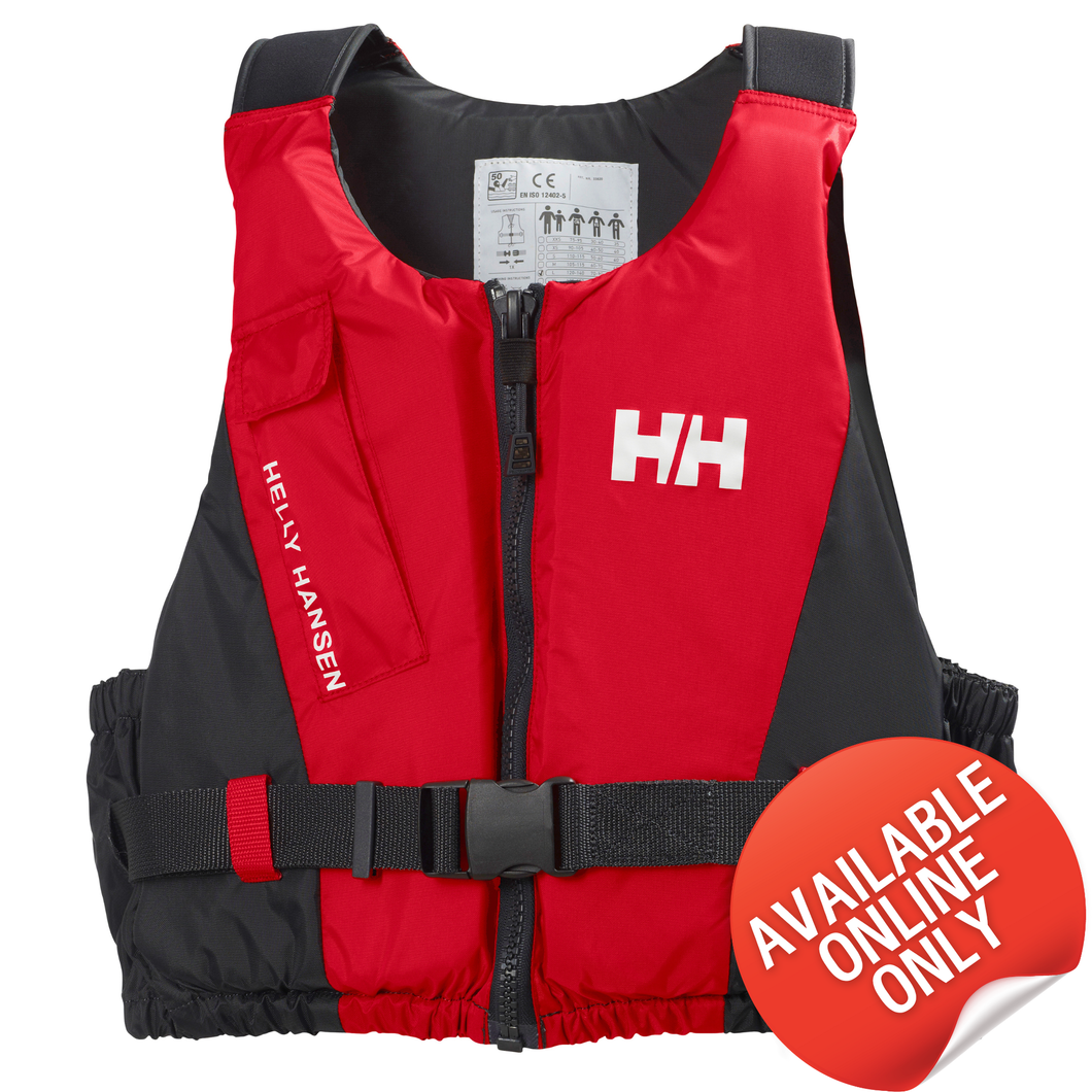 Helly Hansen Unisex Rider Vest 50N Buoyancy Aid (Red/Ebony)