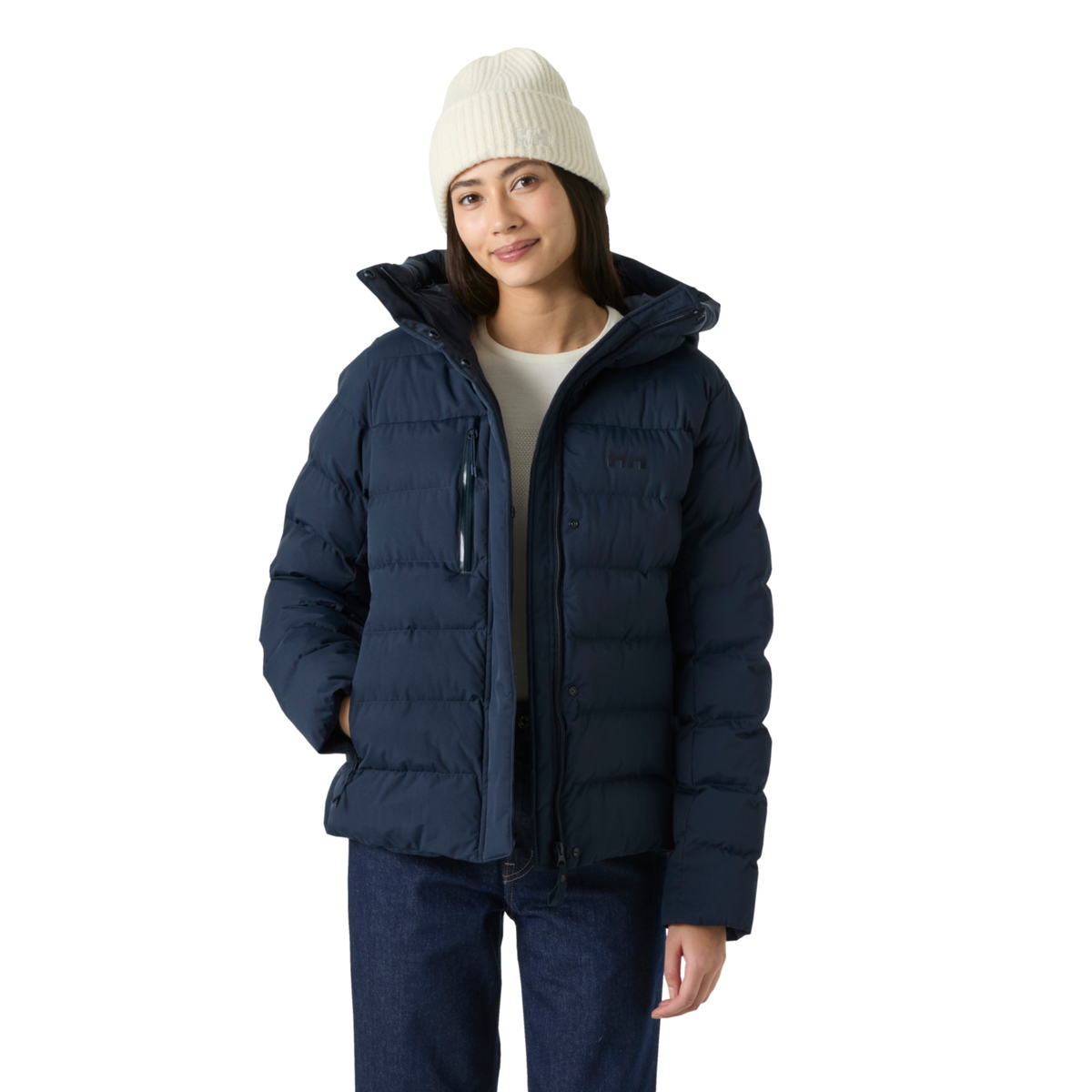 Helly Hansen Women's Adore Puffy Hooded Insulated Jacket (Navy)