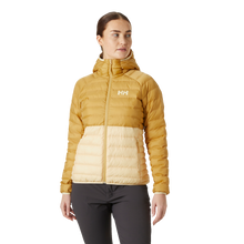 Load image into Gallery viewer, Helly Hansen Women&#39;s Banff Hooded Insulated Jacket (Yellow Cream/Sand)
