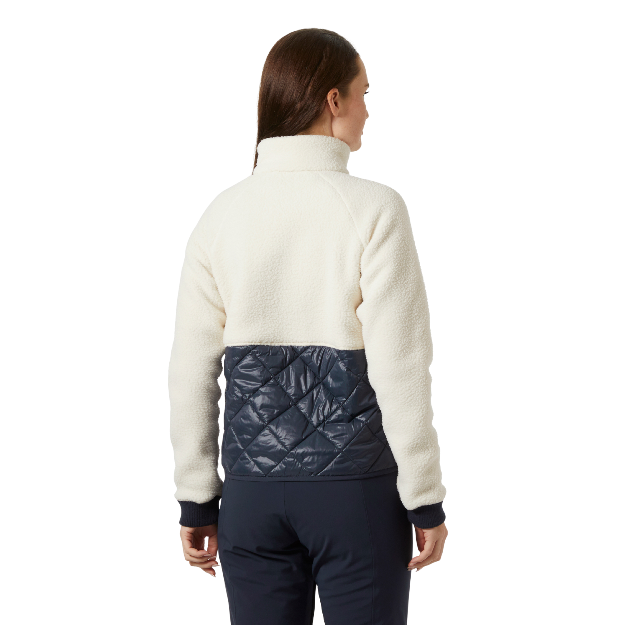 Helly Hansen Women's Bliss Hybrid Full Zip Fleece Jacket (Cream)