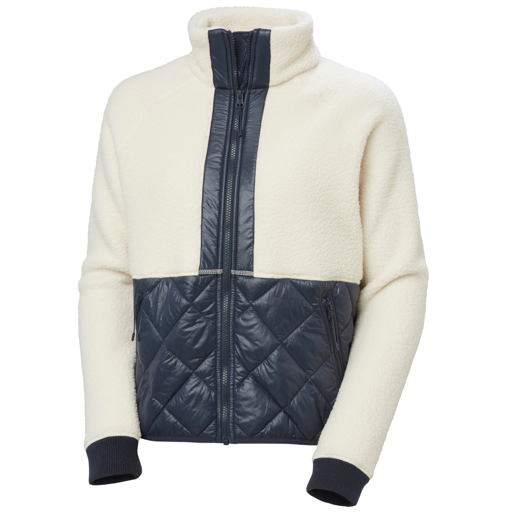 Helly Hansen Women's Bliss Hybrid Full Zip Fleece Jacket (Cream)
