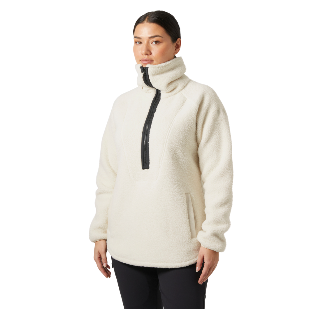 Helly Hansen Women's Bliss Pile Half Zip Fleece Top (Cream)