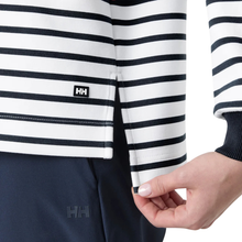 Load image into Gallery viewer, Helly Hansen Women's Capri Sweatshirt (White Navy Stripe)
