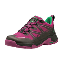 Load image into Gallery viewer, Helly Hansen Women&#39;s Cascade Low HT Waterproof Trail Shoes (Magenta 2.0/Evergreen)
