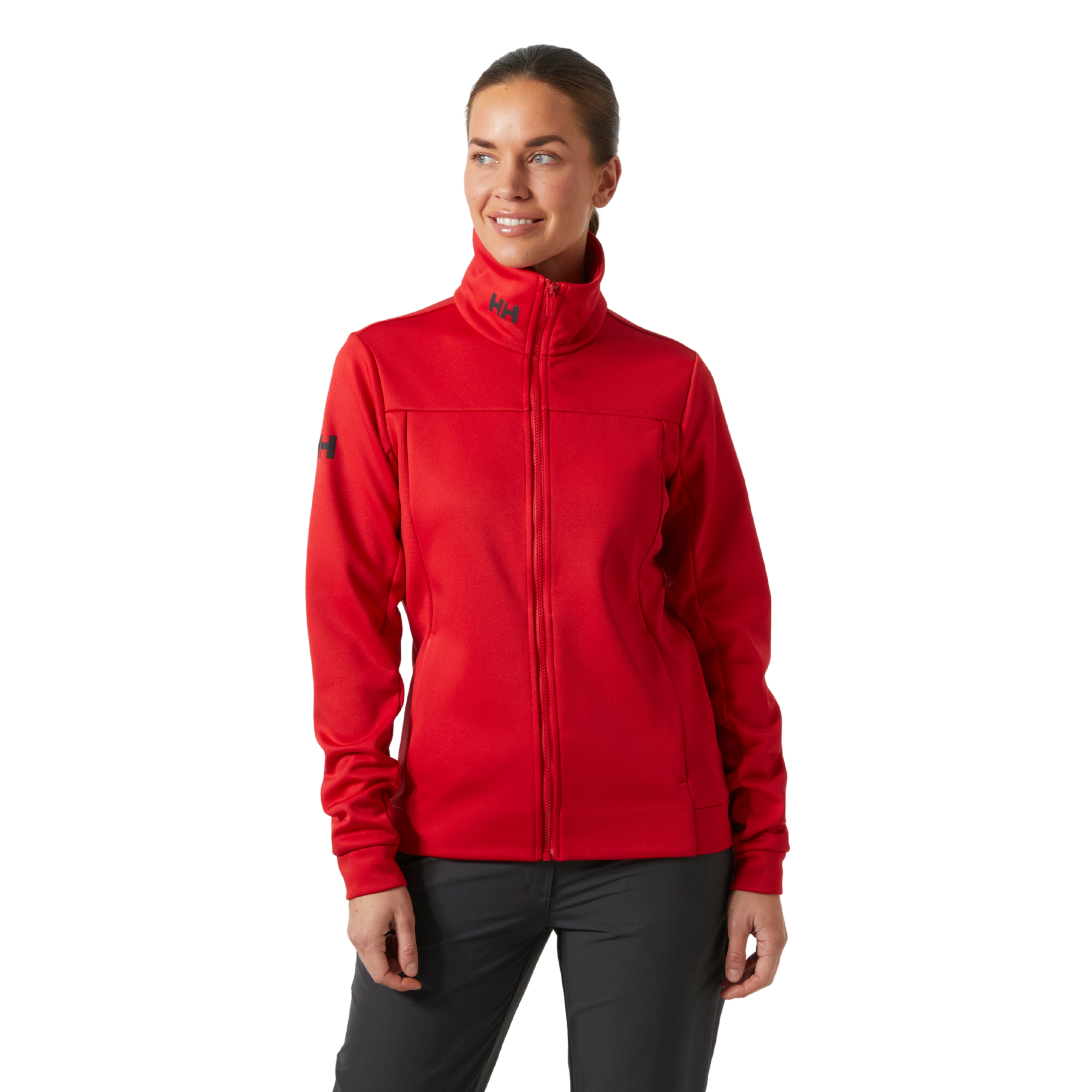 Helly Hansen Women's Crew Full Zip Fleece (Red)