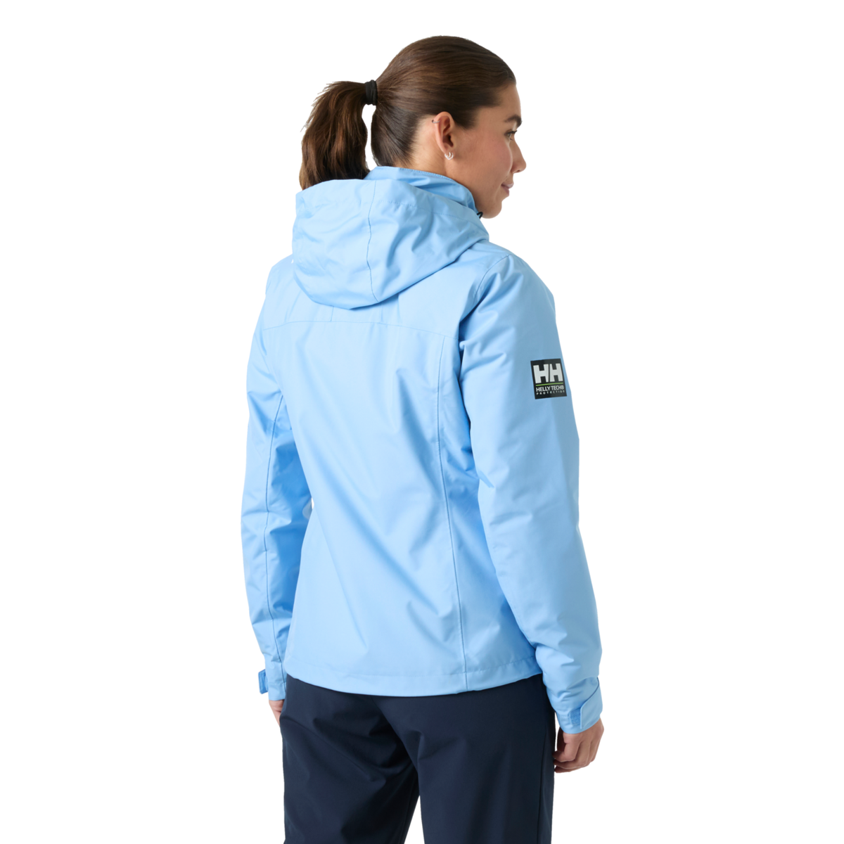 Helly Hansen Women's Crew Hooded Midlayer HT Waterproof Insulated Jacket 2.0 Bright Blue 627 34447
