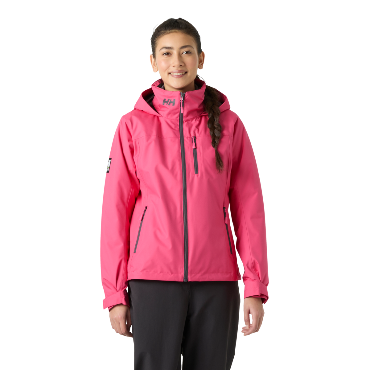 Helly Hansen Women's Crew Hooded Midlayer HT Waterproof Insulated Jacket 2.0 Hot Pink 074 34447
