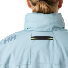 Load image into Gallery viewer, Helly Hansen Women's Crew Hooded Midlayer HT Waterproof Insulated Jacket 2.0 (Windy Blue)

