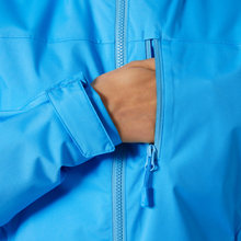 Load image into Gallery viewer, Helly Hansen Women&#39;s Crew Hooded Midlayer Fleece Lined HT Waterproof Jacket 2.0 (Cyan)
