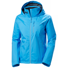 Load image into Gallery viewer, Helly Hansen Women&#39;s Crew Hooded Midlayer Fleece Lined HT Waterproof Jacket 2.0 (Cyan)
