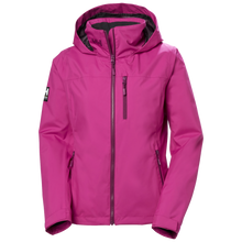 Load image into Gallery viewer, Helly Hansen Women&#39;s Crew Hooded Midlayer Fleece Lined HT Waterproof Jacket 2.0 (Magenta 2.0)
