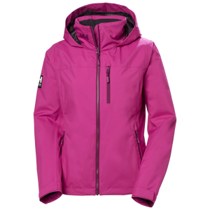 Helly Hansen Women's Crew Hooded Midlayer Fleece Lined HT Waterproof Jacket 2.0 (Magenta 2.0)