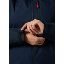 Load image into Gallery viewer, Helly Hansen Women&#39;s Crew Hooded Midlayer HT Waterproof Insulated Jacket 2.0 (Navy)

