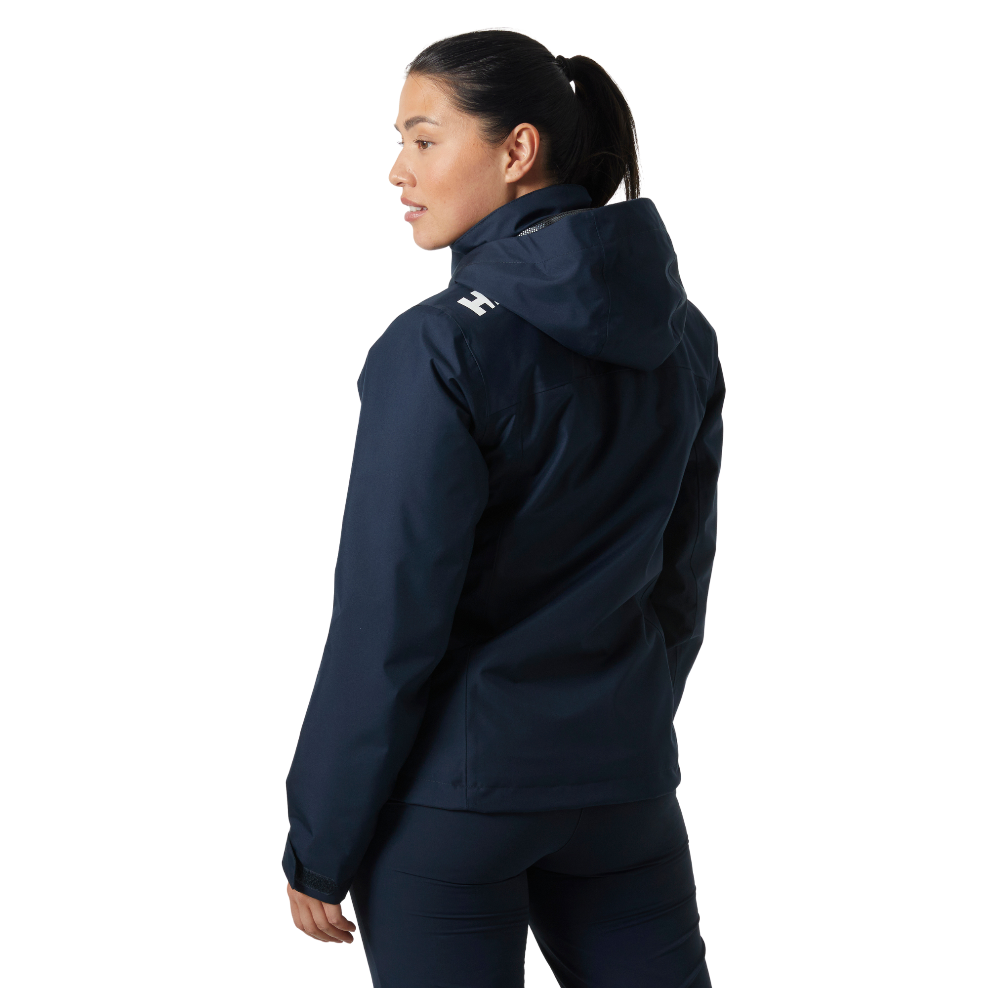 Helly Hansen Women's Crew Hooded Midlayer HT Waterproof Insulated Jacket 2.0 (Navy)