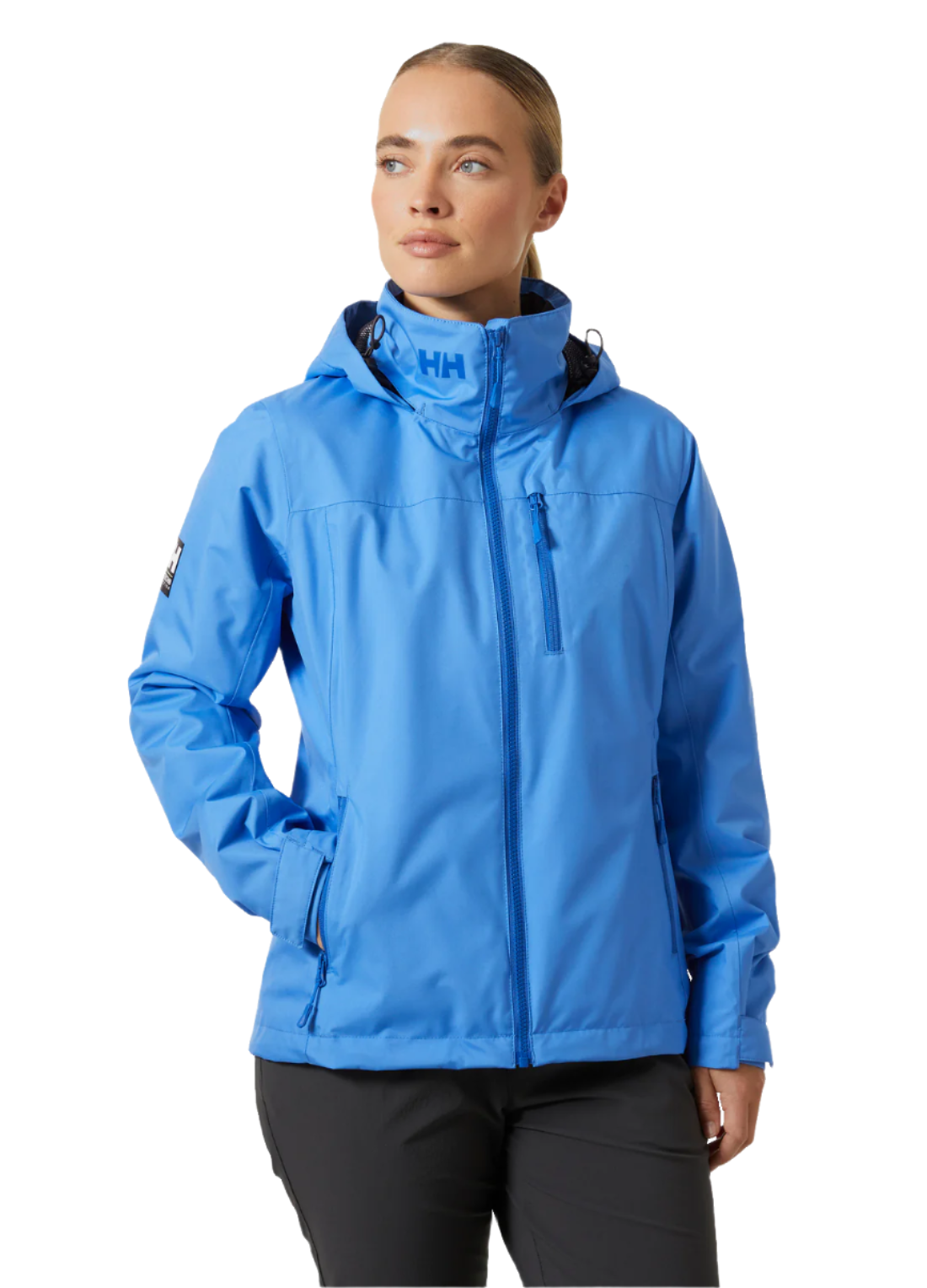Helly Hansen Women s Crew Hooded Midlayer Fleece Lined HT Waterproof Jacket 2.0 Ultra Blue
