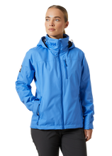 Load image into Gallery viewer, Helly Hansen Women&#39;s Crew Hooded Midlayer Fleece Lined HT Waterproof Jacket 2.0 (Ultra Blue)
