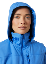 Load image into Gallery viewer, Helly Hansen Women&#39;s Crew Hooded Midlayer Fleece Lined HT Waterproof Jacket 2.0 (Ultra Blue)
