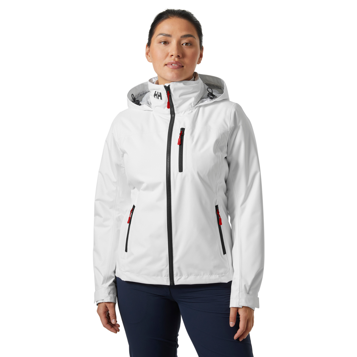 Helly Hansen Women's Crew Hooded Midlayer Waterproof Insulated Jacket 2.0 White 001 34447
