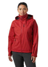 Load image into Gallery viewer, Helly Hansen Women&#39;s Crew Hooded Waterproof Jacket 2.0 (Red)
