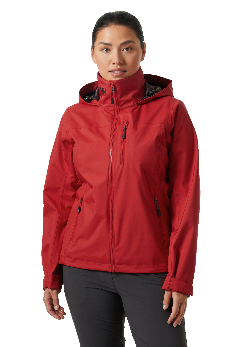 Helly Hansen Women's Crew Hooded Waterproof Jacket 2.0 (Red)