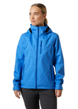 Load image into Gallery viewer, Helly Hansen Women&#39;s Crew Hooded Waterproof Jacket 2.0 (Ultra Blue)
