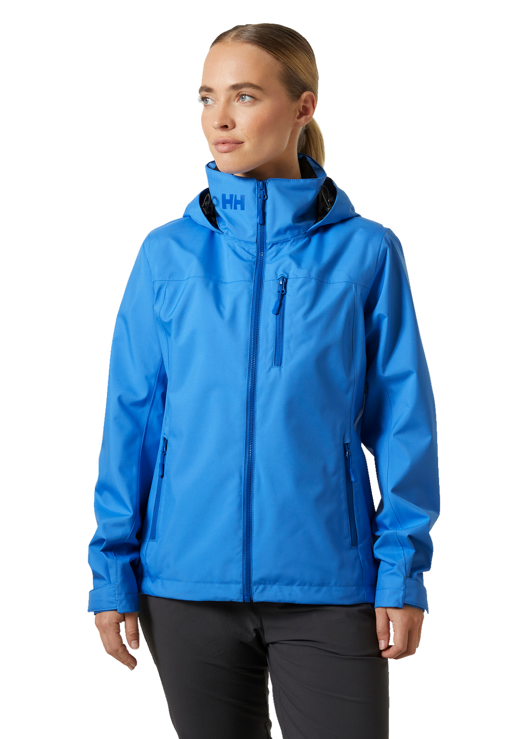 Helly Hansen Women's Crew Hooded Waterproof Jacket 2.0 (Ultra Blue)