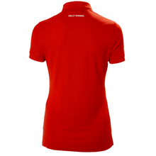 Load image into Gallery viewer, Helly Hansen Women&#39;s Crewline Quick Dry UPF40+ Short Sleeve Polo Top (Flag Red)
