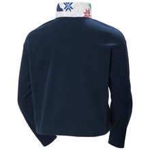 Load image into Gallery viewer, Helly Hansen Women&#39;s Daybreaker Cropped Half Zip Fleece (Navy AOP)
