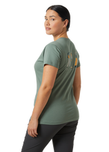 Load image into Gallery viewer, Helly Hansen Women&#39;s F2F Short Sleeve Cotton Tee 2.0 (Cactus)
