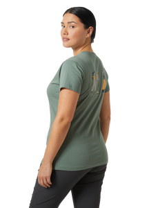 Helly Hansen Women's F2F Short Sleeve Cotton Tee 2.0 (Cactus)